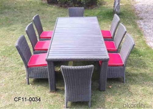 Classical Modern Leisure Rattan Outdoor Garden Furniture Table Set System 1