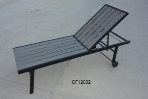 Outdoor Iron and Wood Plastic Board Lounge System 1
