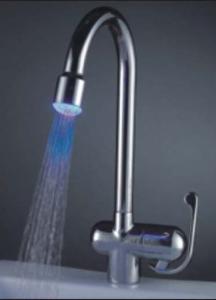 Unique Design Temperature Control Colour Changing Led Bath Faucets Hydropower Basin Mixer
