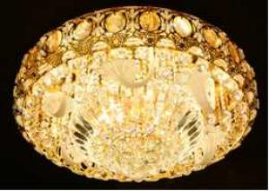 Crystal Ceiling Light Pendant Lights Classic Golden Ceiling Pendant Light 96PCS Light Ball Round D800mm System 1