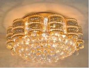 Crystal Ceiling Light Pendant Lights Classic Golden Ceiling Pendant Light 102PCS Light Ball Round D600mm