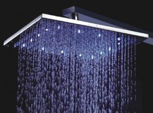 Unique Design Temperature Control Colour Changing Led Bath Faucets 8" Showerheads System 1