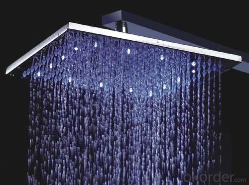 Unique Design Temperature Control Colour Changing Led Bath Faucets 8" Showerheads System 1
