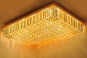 Crystal Ceiling Light Pendant Lights Classic Golden Ceiling Pendant Light 226PCS Light Ball 1090*780