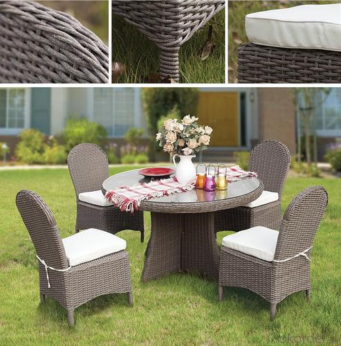 PVC Rattan Aluminum Outdoor Garden Furniture Table Set Buy Metal Dining Set from suppliers Manufacturers Okorder