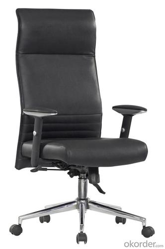 Classical Hot Selling High Quality High Back Manager's Black buffalo split leather Front Office Chair System 1