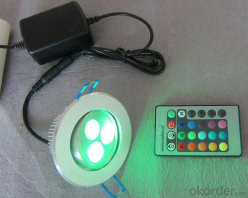 LED Downlight IR RGB Low-voltage 3*1 W System 1