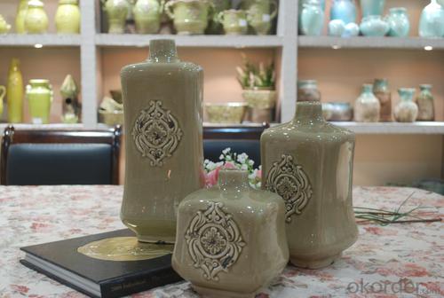 Hot Selling Fashion Home Décor Ceramic With Radians Flower Vase S System 1