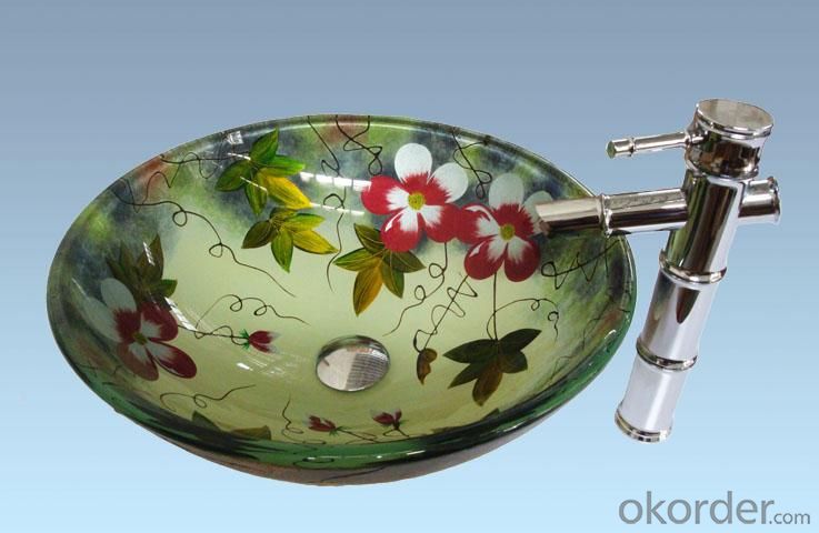 Unique Design Hot Selling Bathroom Product Tempered glass Fresh Washbasin System 1
