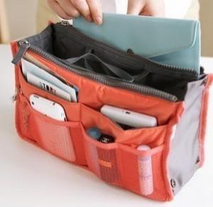 Hot Selling Home Storage Orange Dual Zippers Organizer System 1