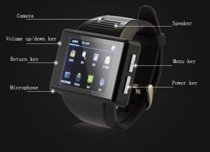 Mobile Phones Android Smart Watch , WiFi, Bluetooth, APPS System 1