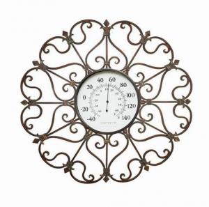 Antique Home Decor Metal Round Wall Art With Clock