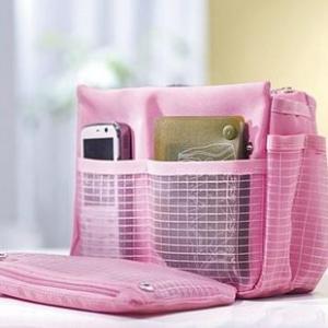 Hot Selling Home Storage Pink Dual Zippers Organizer System 1