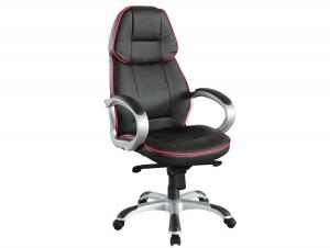 New Design Hot Selling Full Black Half PU High Quality Office Chair