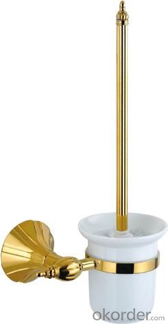 Hardware House Bathroom Accessories Rome Series Titanium Gold Toilet Brush Holder System 1