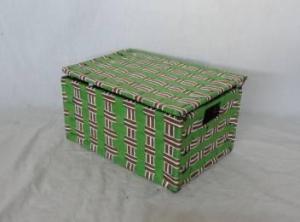 Home Storage Willow Basket Foldable Flat Paper Woven Metal Tube Basket