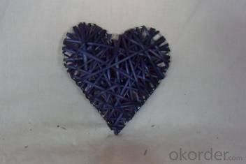 Home Decor Hot Selling Stained Blue Willow-Woven Heart Deco System 1