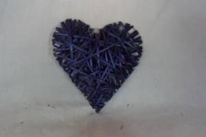 Home Decor Hot Selling Stained Blue Willow-Woven Heart Deco System 1