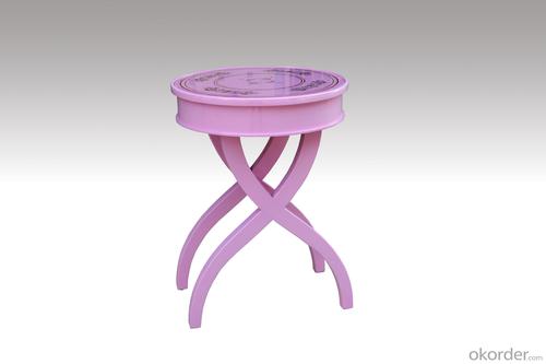 Home Furniture Classical Purple Table Purple PU High Gloss MDF And Birch Solid System 1