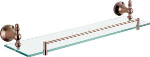 Hardware House Bathroom Accessories Rose Gold Series Glass Shelf System 1