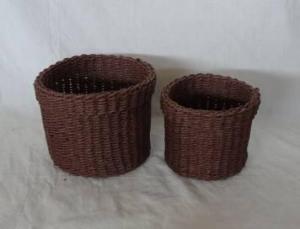 Home Storage Hot Sell Soft Woven Paper Rope Brown Box S/2 System 1