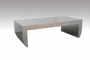 Home Furniture Classical Square Table PU High Gloss MDF And Birch Solid