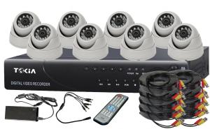 8CH Home Security System DVR KITS with 8pcs IR Dome Cameras S-15 System 1