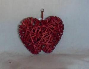 Home Decor Hot Selling Stained Red Willow-Woven Apple Deco
