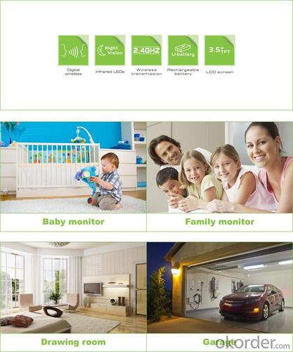 2 Way Talking Baby Monitor Night Vision 8216JS System 1