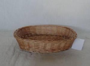 Home Storage Willow Basket Natural Willow Oval Tray System 1