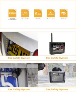 Wireless Car Rearview Camera Adjustable Multiple Angle Night Vision 3.6Inch LCD Monitor 8902JP