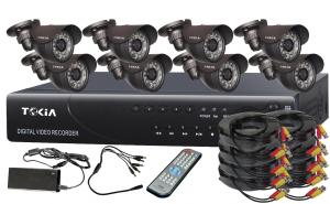 8CH Home Security System DVR KITS with 8pcs  Weatherproof cameras S-14 System 1