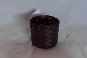 Home Storage Willow Basket Soft Woven Flat Paper Dark Color Oval Box
