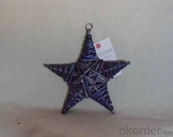 Home Decor Hot Selling Stained Willow-Woven Star Deco System 1