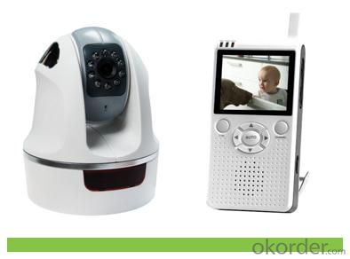 Pan Tilt Wireless Digital Baby Monitor 2.4Inch LCD Screen 8229JE System 1