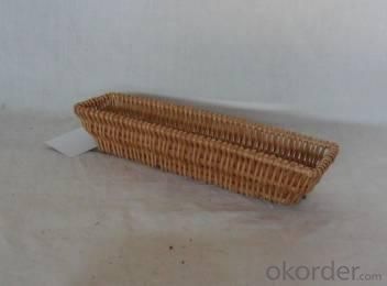 Home Storage Willow Basket Natural Willow Rectangle Bread Tray System 1