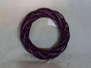 Home Decor Hot Selling Stained Willow-Woven Purple Round Shape Deco