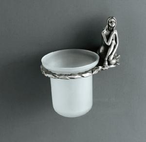 Artistic Bath Accessories Can Be Collection Silver Toilet Brush Holder