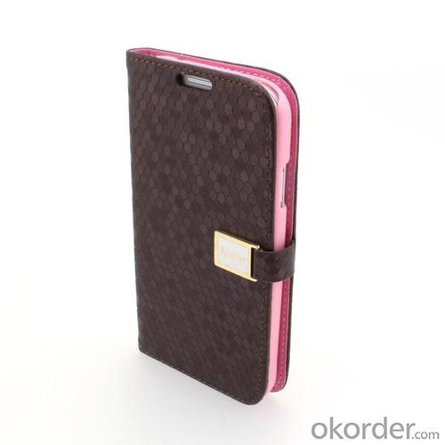 Pink Samsung Galaxy S4 (I9500) Wallet Pouch Luxury PU Leather Stand Book Style Case Cover System 1