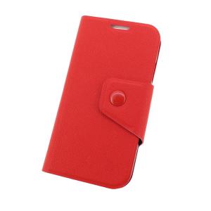 Wallet Pouch Luxury PU Leather Stand Book Style Case Cover for Samsung Galaxy S4 (I9500) Red