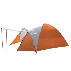 High Quality Outdoor Product 185T Polyester Orange And White Camping Tent