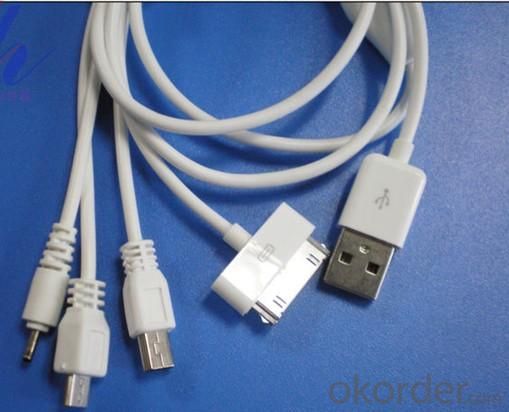 Multi-functional charge data cable mini USB. NOKIA,MICRO,Ipod/Iphone/Ipad. System 1