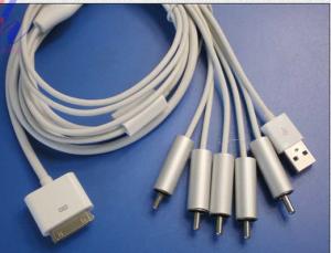 Apple Video Component Cable ORIGINAL IC iPhone 4/4GS IPAD2 iPhone3G/3GS iPod touch iPod classic iPod nano
