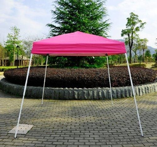 Hot Selling Outdoor Market Umbrella Red Full Iron Folding Tent System 1