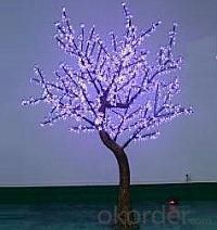 LED Artifical Cherry Tree Lights Flower String Christmas Festival Decorative Light Pink/Purple/RGB 70W CM-SLFZ-1152L3 System 1