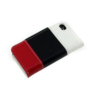 For iPhone4/4S Wallet Pouch Lichee Pattern PU Leather Case Cover Colourful System 1