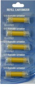 510 Electronic Cigarette Disposable Atomizer 5PCS Blister Package 
