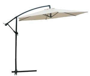 Hot Selling Outdoor Market Umbrella Full Iron Offset Umbrella 160g Polyester