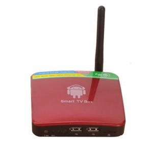 GV-11D Android TV Box 4.2 Dual Core 1GB 4GB HDMI WIFI 2.0MP Camera Microphone Red
