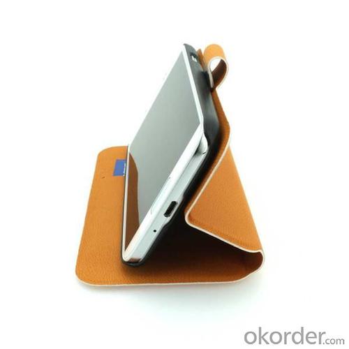 Wallet Pouch For Samsung Galaxy S4 (I9500) Luxury PU Leather Stand Style Case Cover Orange System 1